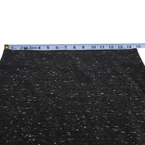 Loft Mini Skirt Womens Size Small Stretch Elastic Waist Pencil Fit Black Gray - Picture 9 of 10